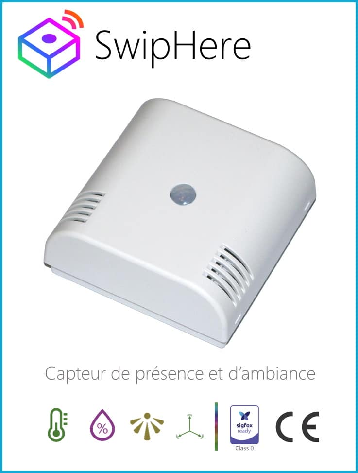 SwipHere — capteur de présence et d'ambiance