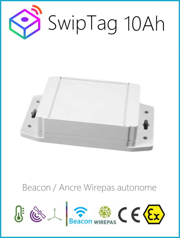 SwipTag 10Ah — étiquette intelligente de suivi d'actifs