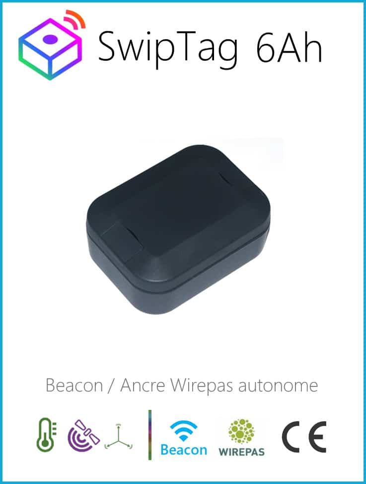 SwipTag 6Ah — étiquette intelligente de suivi d'actifs
