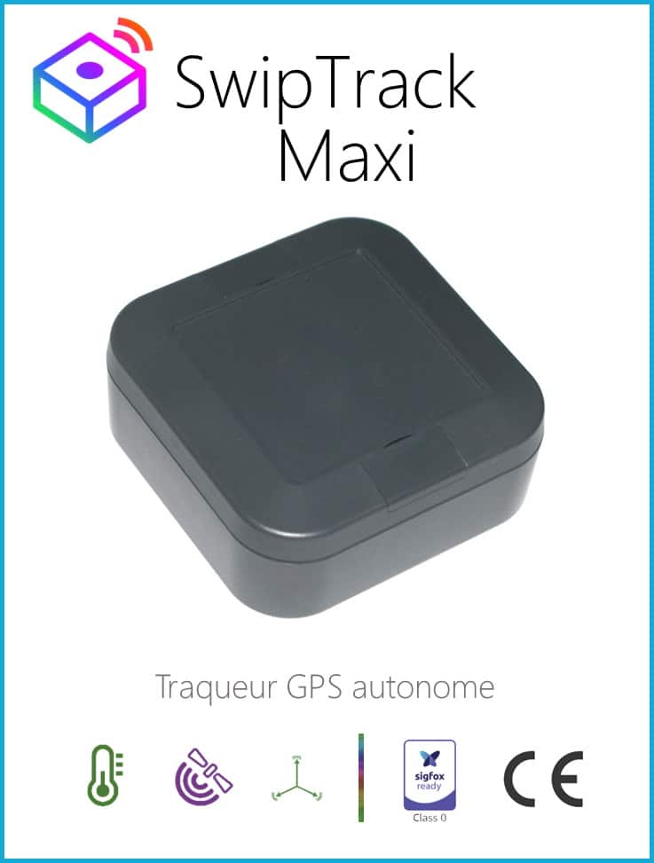 SwipTrack Maxi — géolocalisation extérieure d'actifs mobiles