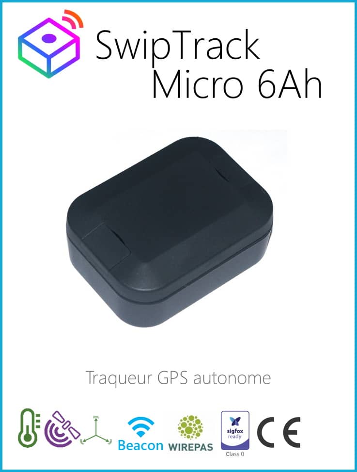 SwipTrack Micro 6Ah — géolocalisation extérieure compacte